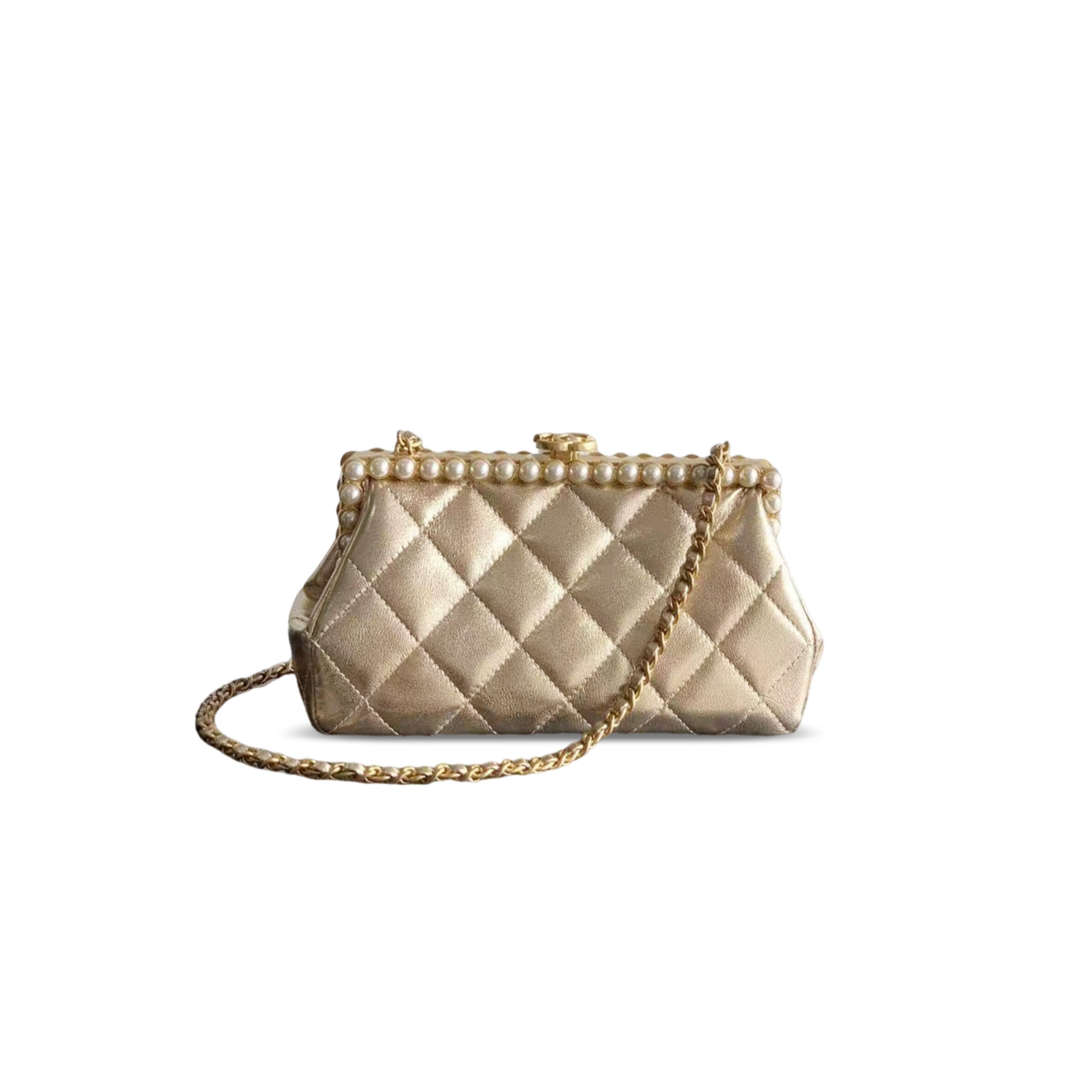 CHANEL 26C LAMBSKIN PEARLS CLUTCH AS5912 (20.5*10*7.5cm)